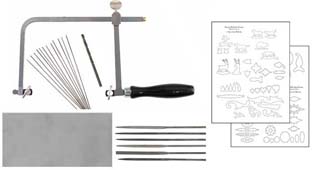 Create your own nickel silver rifle inlays, sheet metal, files, saw, blades, drill and instruction sheet